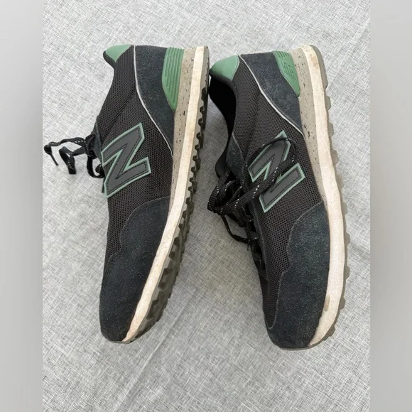 New Balance Men's 515 Sneakers in Black and Green - Picture 4 of 9